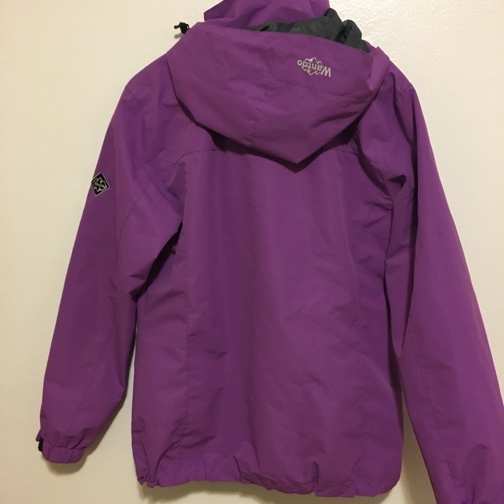 Wantdo Outdoor Jacket With Hood Size Small Purple and Black - Picture 2 of 8